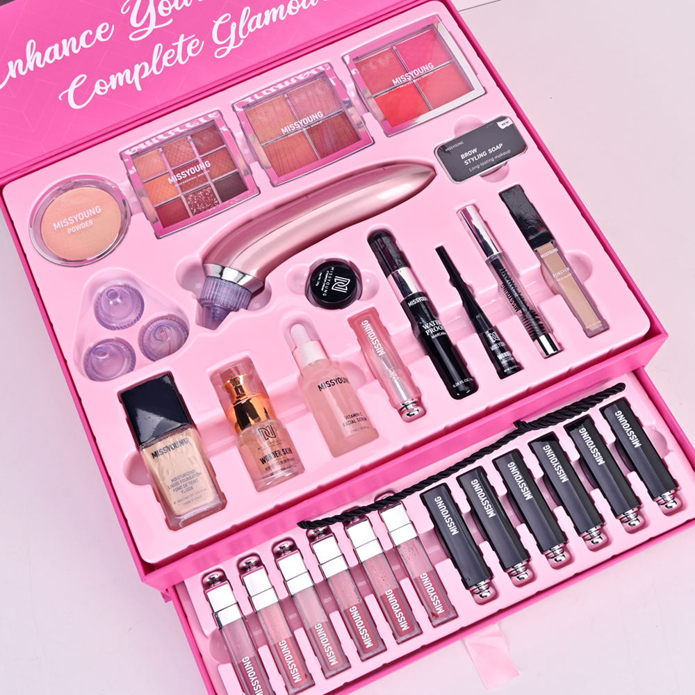 Glow Kits 71 Pcs All-In-One Glam Makeup Kit